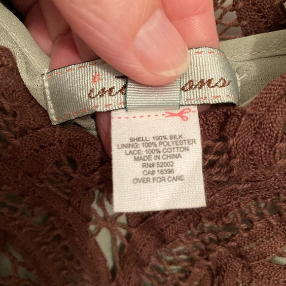 Intuitions Battenberg Lace and Silk Dress SZ 12 - NWT - Picture 4 of 9